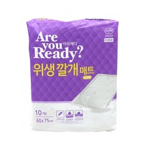 [아유레디] 위생 깔개 매트 10개입, 단품