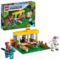 레고 (LEGO) 마인크래프트 안정 21171 장난감 블록 선물 텔레비전 게임 동물 도부츠 소년 소녀 8 세 이상