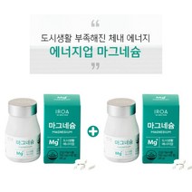 고함량 쌀 마그네슘 손발 다리 저림 종아리 떨림 손가락 저림 근육 신경 쥐 날때 한쪽 눈 눈꺼풀 눈두덩이 눈덩이 눈밑 떨릴때 마그네숨, 2개, 2BOX(120정)