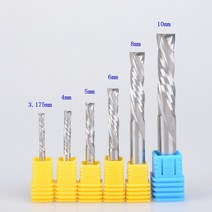 1pcs 업 앰프 cnc 라우터 압축 목재 엔드 밀 커터 비트 용 다운 빙삭기 71, 10x42