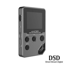 MP3 플레이어 amoi c10 hifi music player hd lossless mini sports jogging dac radio fm tf dsd ebook 스테레오, 업그레이드된 dsd128-gray, 16 기가 바이트