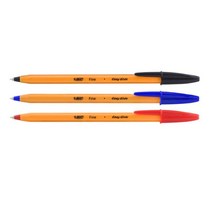 중성펜 빅 오렌지화인 볼펜 0.7mm 1타 12자루 볼펜-72394EA, 흑색, 본상품선택