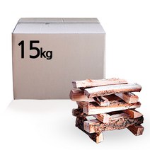 서경하우스 캠핑용 참나무장작 15kg 불멍 땔감