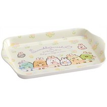 멜라민 소재 둥근사각 트레이 캐릭터 쟁반 S (스밋코구라시 신비한 토끼의 정원)