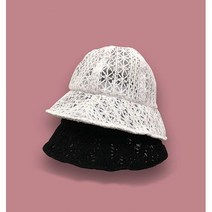 4컬러 플라워 레이스 버킷햇 레이스모자 자수모자 여름모자 피서모자 여자모자