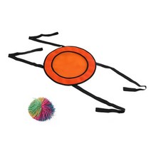 어린이 아기 실내 놀이터 놀이기구 미끄럼들 2 플레이어 대화 형 던지기 및 캐치 볼 게임 야외 재미 스포츠 엔터테인먼트 감각 놀이 완구 Jeux Enfant, [06] 주황색