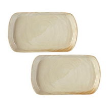 광주요 캐주얼라인 연갈빛 편사각접시, 2개입