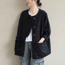 여성 차이나넥 지퍼형 점퍼 캐주얼 자켓 재킷 봄가을 코트 빅사이즈S220825270