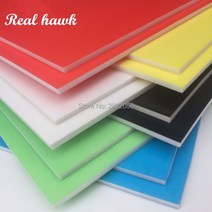 Kt RC 모델용 6 색 A4 크기 297x210mm 두께 5mm 5 개 폼 보드 종이 플라스틱 모델 소재, Blue 5pcs