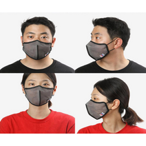 필승 나노마스크 성인용 대형 세탁가능, 필승 나노마스크-블랙(대형)