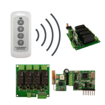 BY63 국내인증24V4CH송수신 장거리 리모컨 릴레이접점