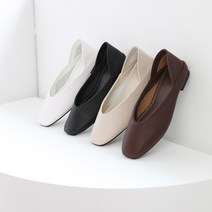 스퀘어토 말랑 쿠션 심플 플랫 단화(1cM)