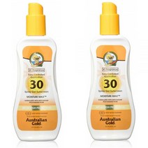 영국 Australian Gold SPF 30 Protection Spray Gel 오스트레일리안 스프레이 젤 선 크림 237ml 2팩