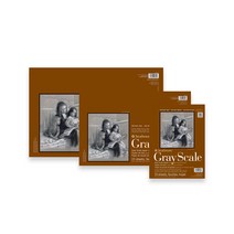 스트라스모아 차콜지 5색 혼색 스케치북 gray scale pad 전문가용 스케치북, 46x61cm