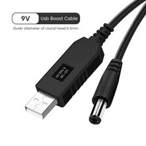 유심라우터 lte라우터 와이파이라우터 5V-DC 9V/12V USB-DC 전원 부스트 케이블 변환기 스텝 업 코드 와, 04 5V To 9V