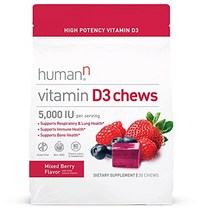 humann 비타민 d3 씹기 - 고함량 비타민 d3 5000iu(125mcg)는 건강한 기분 면역 지원 호흡기 건강을 지원하는 데 도움이 됩니다. 뼈 건강 수퍼 비트 제조업체