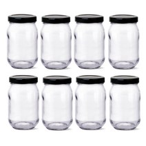 글라스락 580 높은형 유리병 블랙 500ml + 뚜껑 랜덤 발송, 144세트