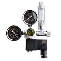 이산화탄소 발생기 수조 CO2 diy 수족관 레귤레이터 자기 솔레노이드 키트 체크 밸브 물고기 탱크 액세서리 제어 시스템 원자로 발전기 세트, 솔레노이드 큰 2 미터, w21.8 미국 플러그 110v