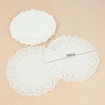 원형 레이스 종이 냅킨 플레이스 매트 웨딩 파티 식기 백서 장식 DIY 스크랩북 공예 100 ES, Option1, B04-165mm
