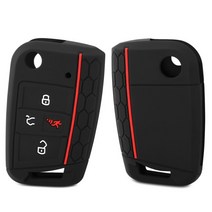 실리콘 플립 키 고리 커버 스킨 폭스바겐 VW 골프 7 ALLTRACK MK7 2016 2017 스코다 옥타비아 A7 좌석 원, 한개옵션0