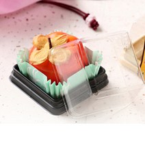 다하임 검정색트레이-화과자케이스 1구 (10세트) 가로세로50 x 높이45mm, 10개