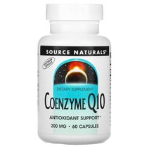 소스 내추럴스 Source Naturals 코엔자임 Q10 200mg 캡슐 60정, 5개