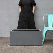 식물학개론 시멘트 frp 낮은 직사각 화분 80cm, 직사각XL(100x47x47)그레이