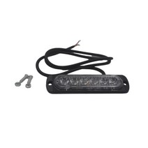 2x 12V-24V 6LED 트럭 스트로보 스코프 경찰 점멸 오토바이 라이트 Led 손전등 깜박이는 조명 레드 블루 앰, 한개옵션1, 03 Amber White, 1개