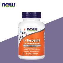 나우푸드 엘티로신 엘타이로신 750mg 90베지 캡슐 아미노산
