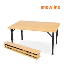 스노우라인 대나무 테이블 /캠핑 접이식 테이블