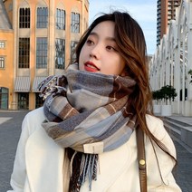 캐시미어 머플러 스카프 여성 겨울 2022 커플 남녀공용 선물 목도리 프린트 럭셔리
