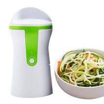 Spiralizer Vegetable Slicer Handheld Veggie Spiralizer Multifunctional Shredder Cabbage Grater Mando, 하나