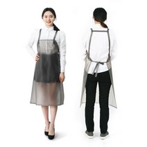 우레탄 H형 앞치마 스프라이트 방수 중, 블랙반투명