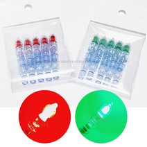 국산 다용도 LED 줄보기케미 5개입 원투 밤낚시 야간 채비 전자캐미 레드 그린, 그린(5개입)
