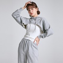 스파오 레이어드 크롭 후드풀오버_SPMHB23G91