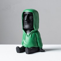 모아이 석상 moai 돌 휴대 전화 홀더 장식 펜 스탠드 태블릿 선반, a