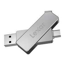 렉사 C타입 금속 듀얼 포트 USB D30C 실버, 128GB