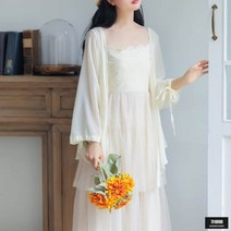 가바바 여성 가디건 소매 포인트 여름 숄 가디건 G51164