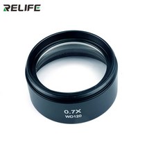 RELIFE M-21 M-22 0.5X 0.7X 보조 개체 렌즈 현미경 카메라 Trinocular 스테레오 줌 Barlow 유리, 02 0.7X, 02 0.7X