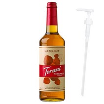 토라니 퓨어메이드 헤이즐넛 시럽 750ml + 범용 시럽펌프, 1세트