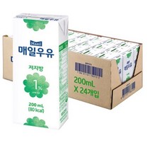 매일유업 저지방 앤 고칼슘 멸균우유 1프로, 5개, 200ml