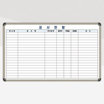 공사현황판 공사장 현장관리 칠판 1500x900 칠판 제작 주문제작 인쇄보드 1500x900, 자석