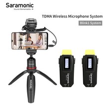 Saramonic Blink1 Kit2 TDMA 무선 마이크 시스템 방송 품질 사운드 영화 제작 모바일 저널리즘 및 기타254577