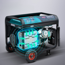파워 3/5/6/8/10KW 소형 가솔린 발전기 220V 가정용 380V 무소음, 8KW 전기 시동 220V (가솔린 모델)