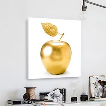 세잔느화실 [풍수 해바라기 황금사과 12종 캔버스프레임 ] 연예인그림액자 풍수지리그림 골드해바라기 황금사과 캔버스그림액자 인테리어소품 두꺼비집가리개, 10.Gold Apple