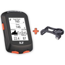 엑스플로바 X2 자전거 GPS 네비게이션 속도계 무선 한글판, 엑스플로바 X2+지토 멀티마운트(레드)