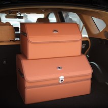 엠노블 현대 트렁크정리함 수납 보관함 케이스 접이식 차량용 신발장 세차가방 그랜저 싼타페 SUV 투싼 코나 펠리세이드, 레드