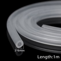 PVC 파이프 수도관 연결 부속 배관 소켓 밴딩기 1 미터 내구성 식품 학년 투명 반투명 실리콘 고무 호스 부드러운 유연한 안전 도구 홈 개선 필요성, [06] 3X6mm, 06 3X6mm