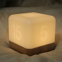 프리누아 LED 타이머 무드등 건전지 밝기조절, 웜화이트 1+1