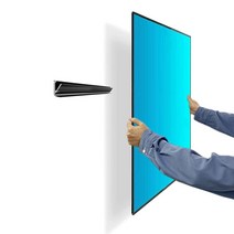 스터드 없는 TV 벽 마운트 건식 벽체 스터드리스 행거 손상 없음 드릴 나사 평면 스크린 쉬운 설치 바 브래킷은 VESA 30.5139.7cm1255인치 TV에 적합 최대 44.9